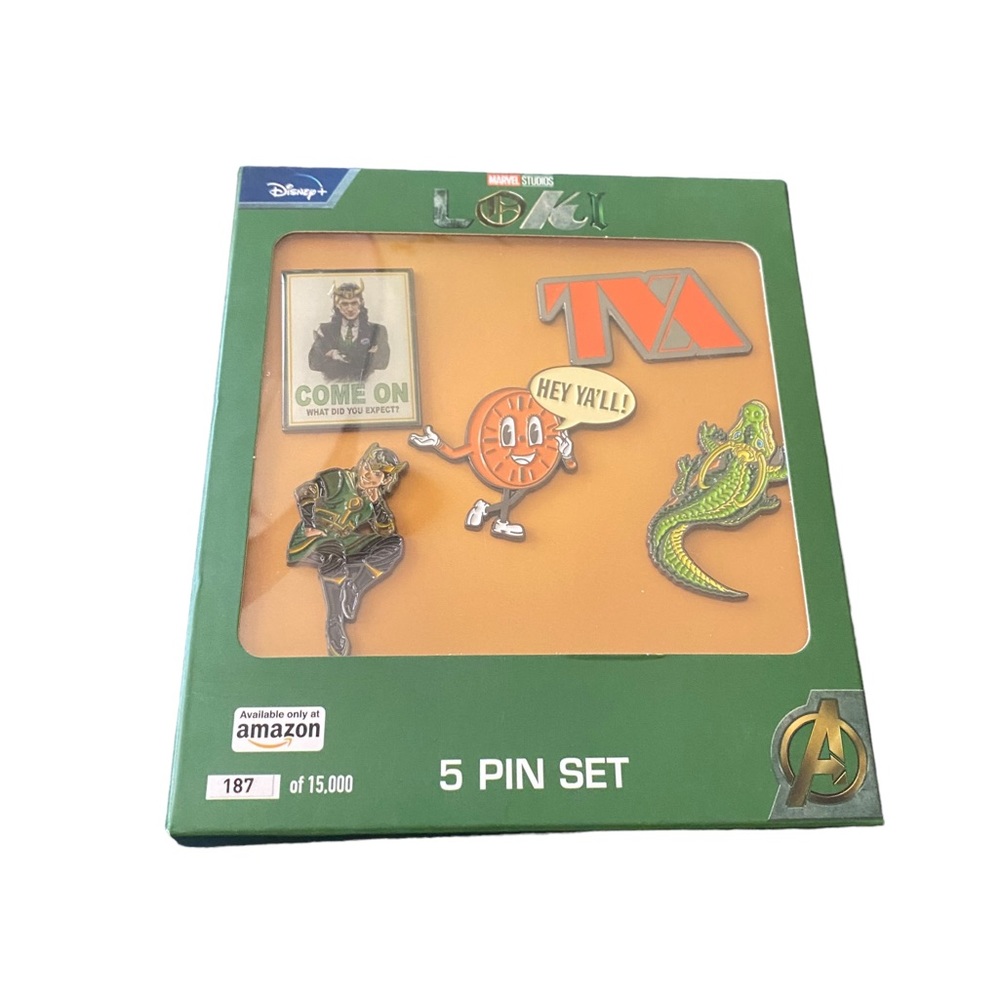 Disney Marvel Studios LOKI‎ 5 Pin Set Limited Edition! NEW Amazon Exclusive Set - Picture 3 of 4